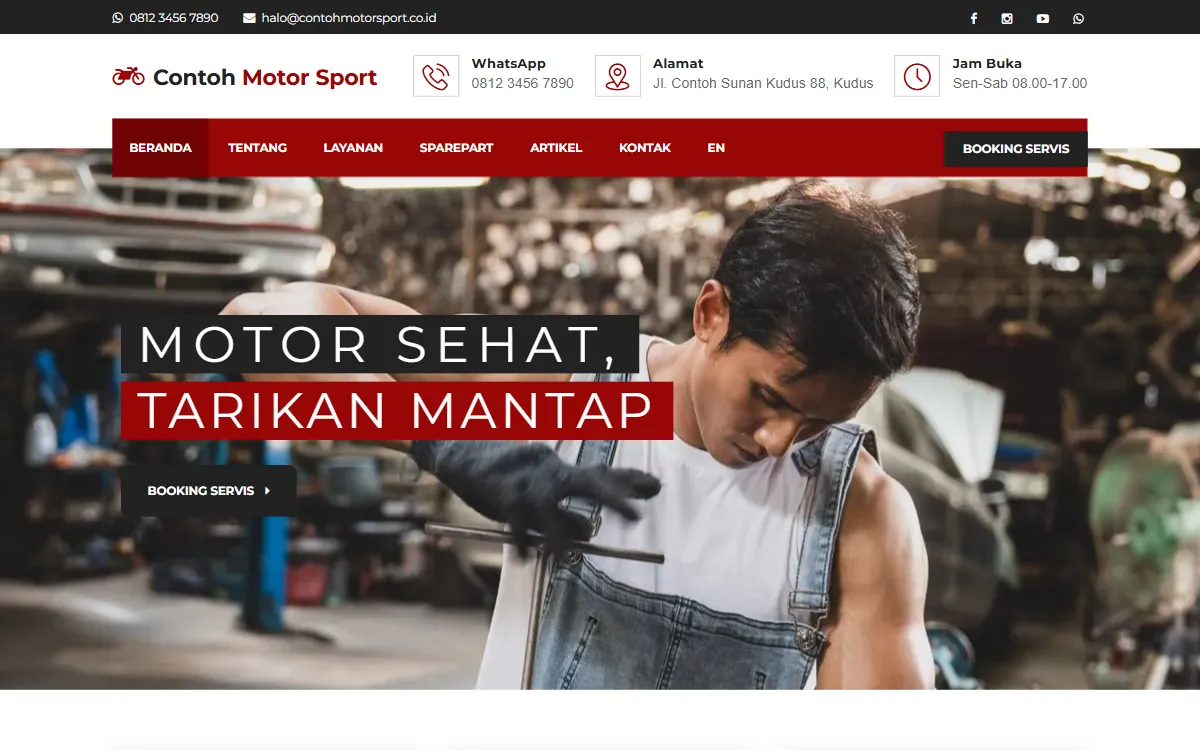 Tampilan Contoh Motor Sport