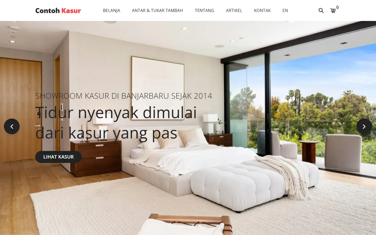 Tampilan Contoh Kasur