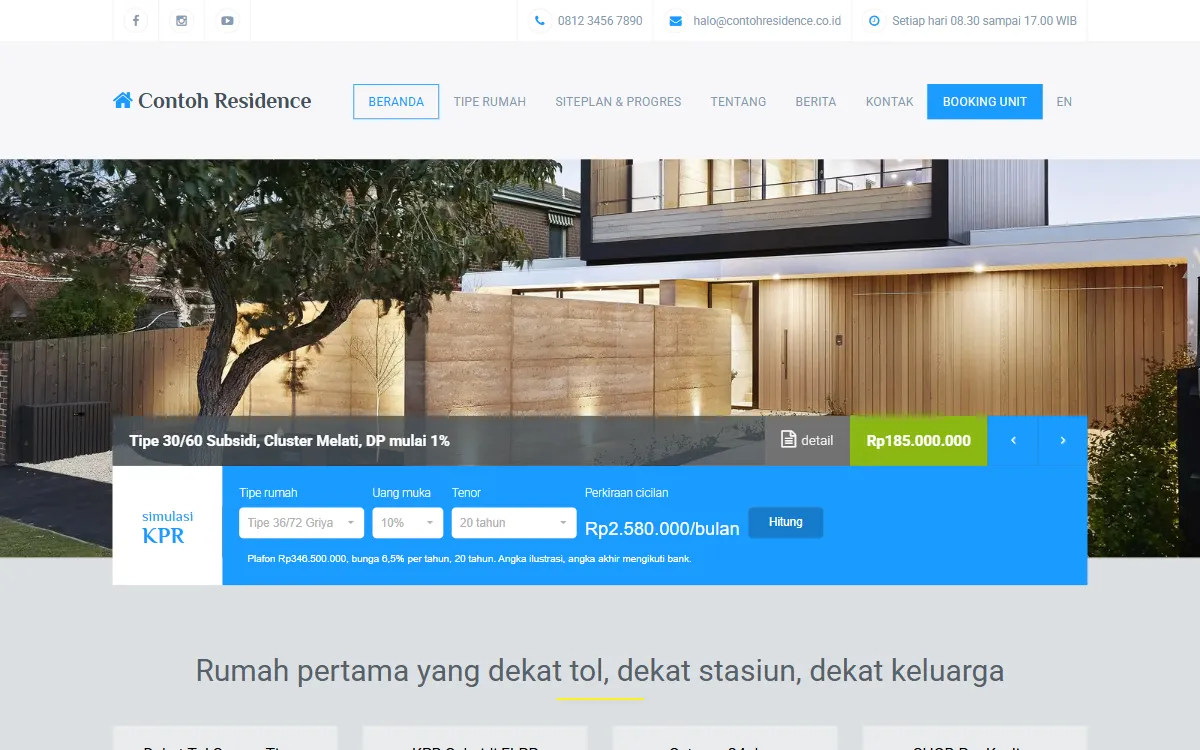Tampilan Contoh Residence