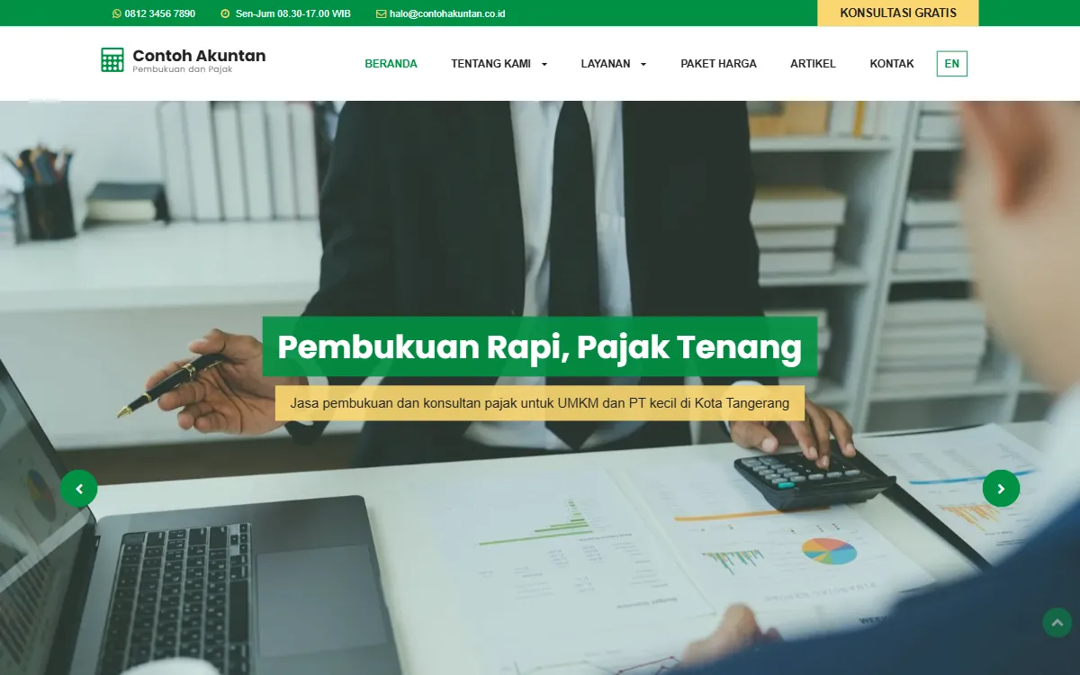 Tampilan Contoh Akuntan