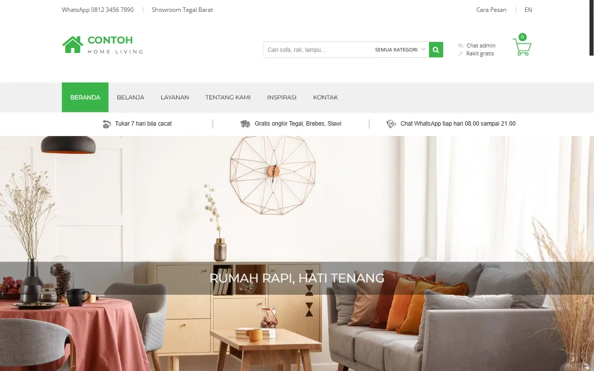 Tampilan Contoh Home Living