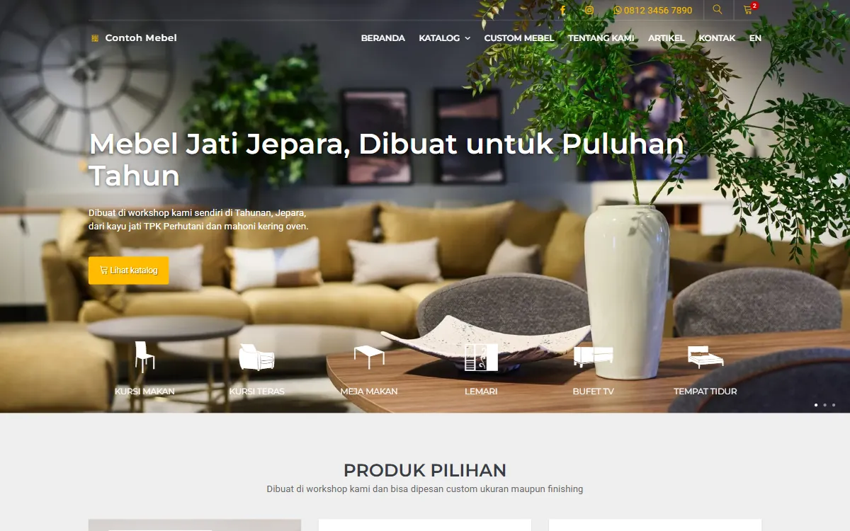 Tampilan Contoh Mebel