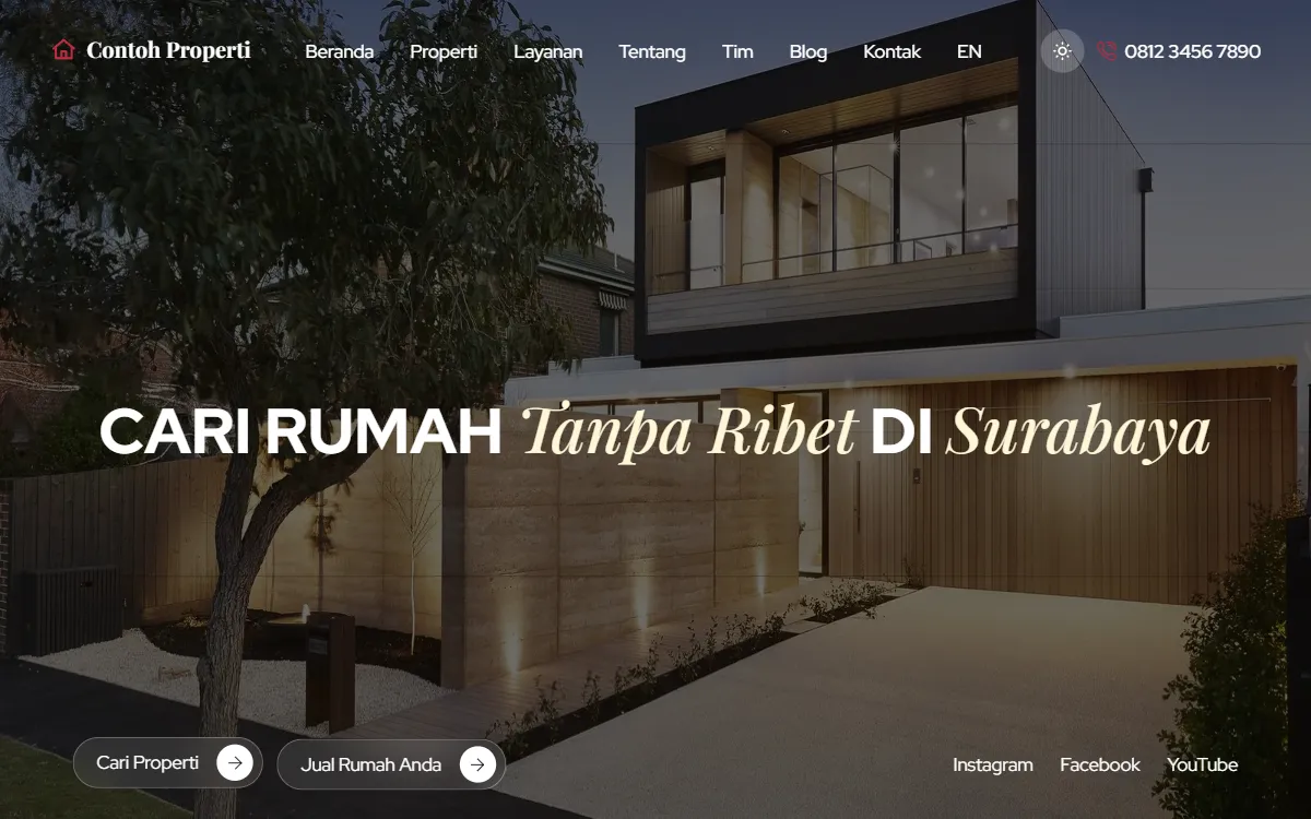Tampilan Contoh Properti