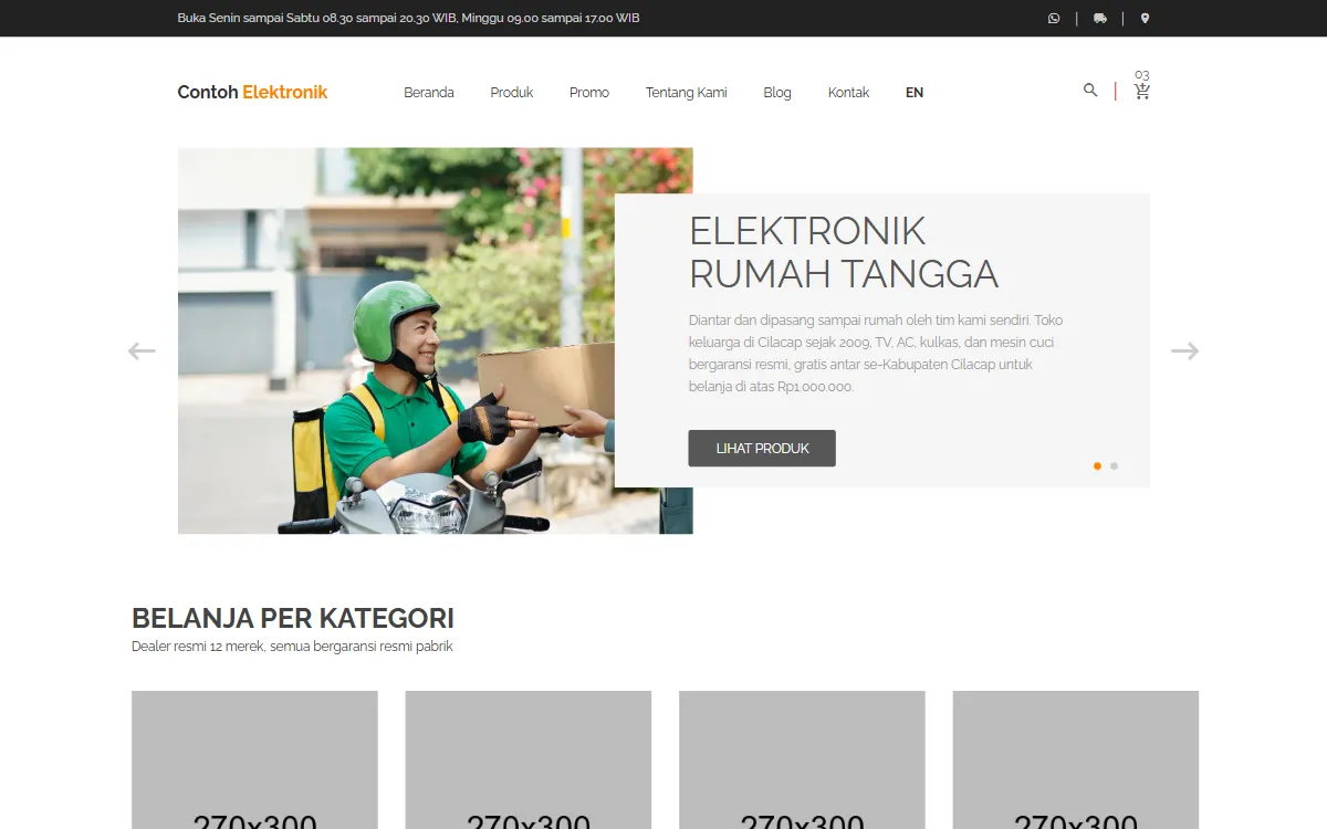 Tampilan Contoh Elektronik